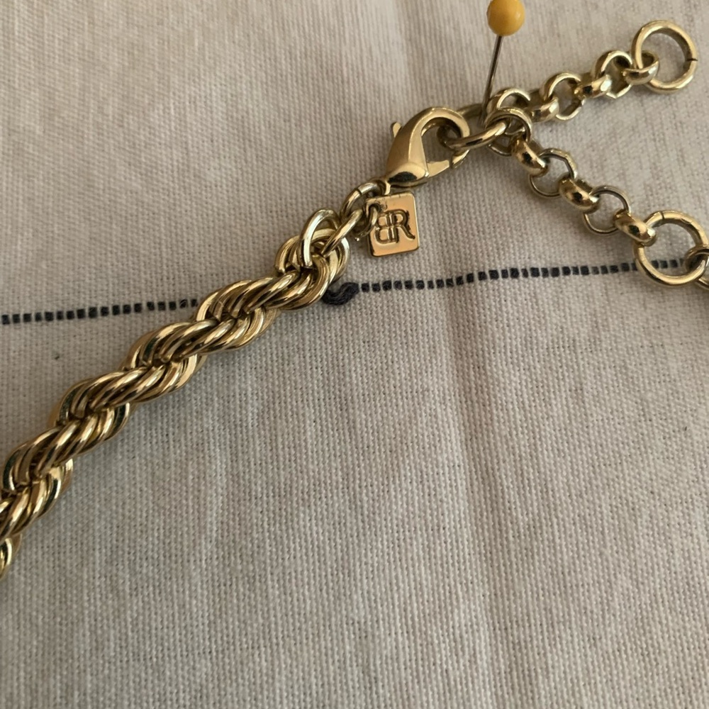 Banana Republic Statement Necklace Gold Tone - Picture 5 of 5